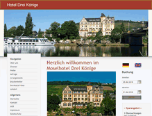 Tablet Screenshot of hoteldreikoenige.de